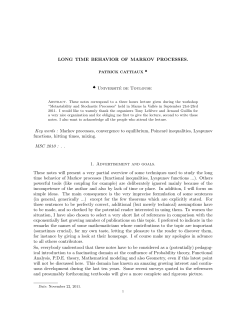 Markov processes, convergence to equilibrium, Poinca