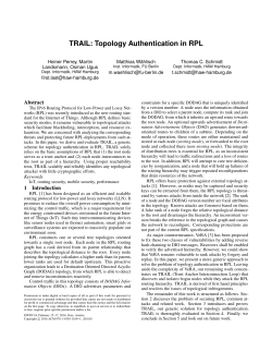 TRAIL: Topology Authentication in RPL