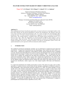 feature extraction based on object oriented analysis