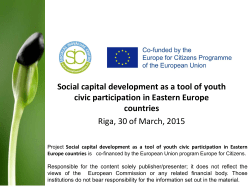 Social capital - Social Innovation Centre