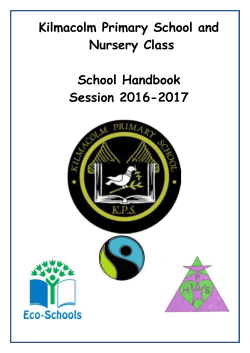 Kilmacolm Primary School and Nursery Class School Handbook