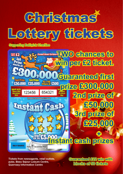 Christmas Lottery tickets
