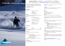 Freeride advanced stage