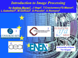 Murari Image Processing Introduction - ENEA