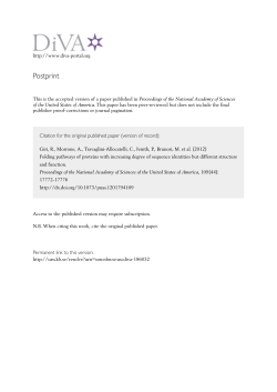 Folding pathways of proteins with increasing degree of sequence