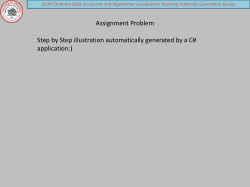 Assignment Problem