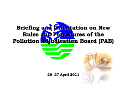 Pollution Adjudication Board