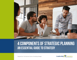4 components of strategic planning