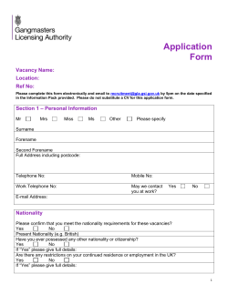 Application Form