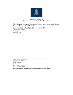 descriptive statistics - University of Pretoria