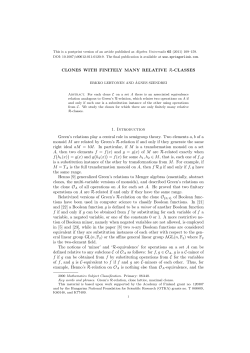 CLONES WITH FINITELY MANY RELATIVE R-CLASSES 1