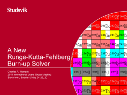 A New Runge-Kutta-Fehlberg Burn-up Solver