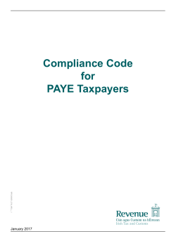 Compliance Code for PAYE Taxpayers