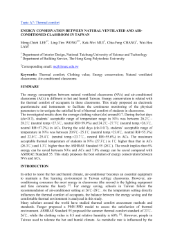 Instructions for contributions - Full paper