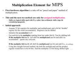Floating Point Multiplication