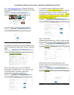 To Complete the Master Promissory Note