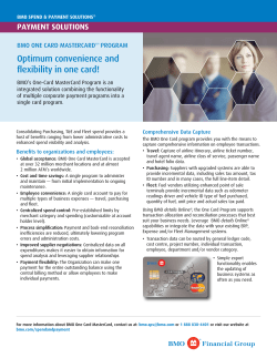 Optimum convenience and flexibility in one card!