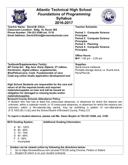 Atlantic Technical High School Foundations of