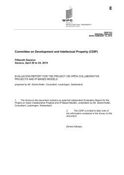 Evaluation Report for the Project on Open Collaborative