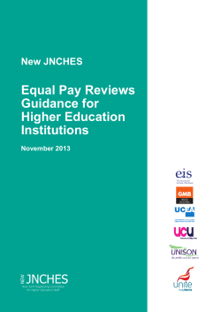 Equal Pay Reviews Guidance for Higher Education Institutions