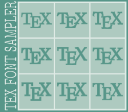 tex font sampler - TeX Users Group