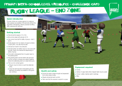 Rugby league - end zone