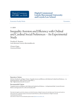 Inequality Aversion and Efficiency with Ordinal and Cardinal Social
