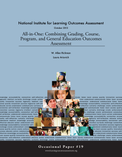 Combining Grading, Course, Program, and General Education