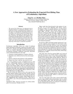 A New Approach to Estimating the Expected First Hitting Time of