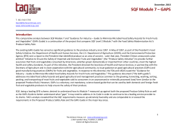 Table 2: Module 7: Food Safety Fundamentals &ndash; Good Agricultural
