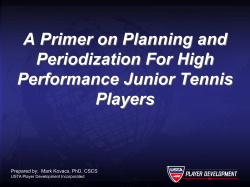 A Primer on Planning and Periodization For High Performance