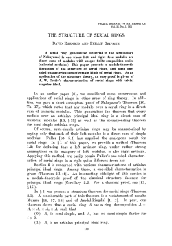 the structure of serial rings