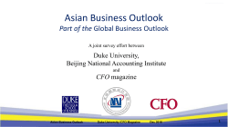 Asian Business Outlook Part of the Global