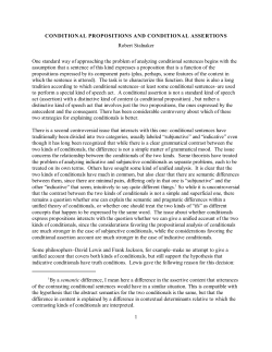 conditional propositions and conditional