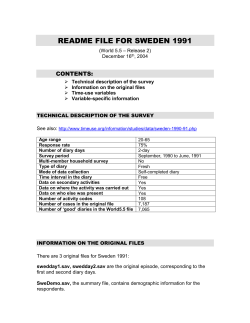 readme file for sweden 1991
