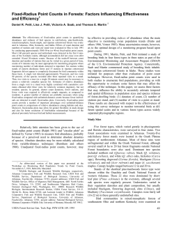 Fixed-Radius Point Counts in Forests
