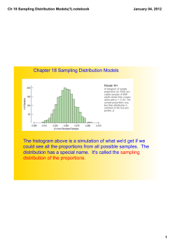Ch 18 Sampling Distribution Models(1).notebook