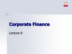 Capital structure: MM with taxes
