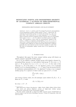 HOMOCLINIC POINTS AND ISOMORPHISM RIGIDITY OF