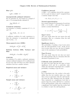 Chapter LM2: Review of Mathematical Statistics