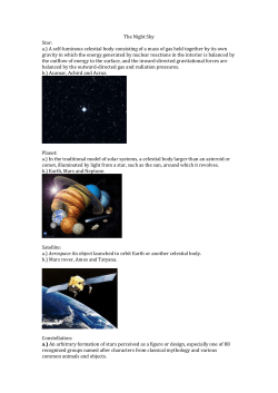 The Night Sky