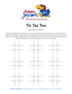 Tic Tac Toe - KU Alumni Association