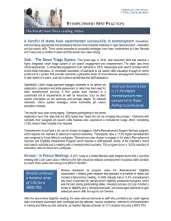 Reemployment Best Practices - American Institute For Full