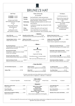 Starters- - Mains - - Desserts - Plate of the day Set Price To Share