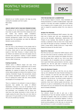 monthly newswire - DKC