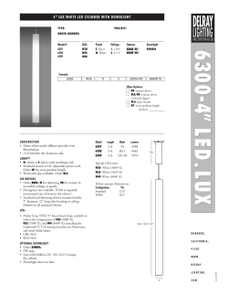 6300 - 4 &rdquo; LED.LU X