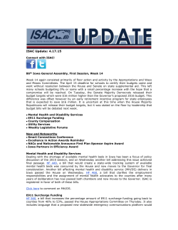 ISAC Legislative Update - Iowa State Association of Counties