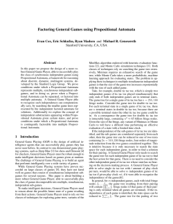 Factoring General Games using Propositional Automata