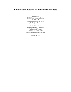 Procurement Auctions with Product Differentiation