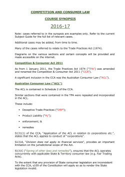 TRADE PRACTICES PARTS IV IVA, V, VA and VI